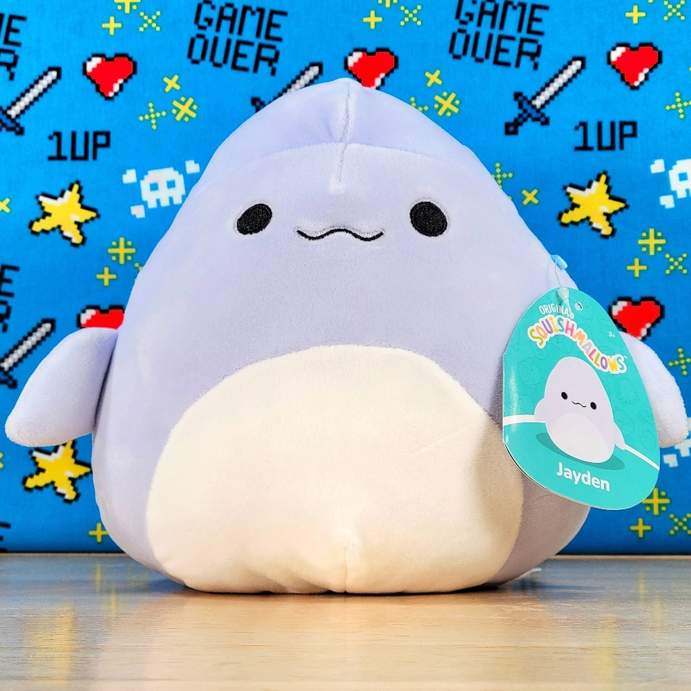 Squishmallow Jayden the Beluga Whale 7" UltraSoft Sealife Squad Plush NWT